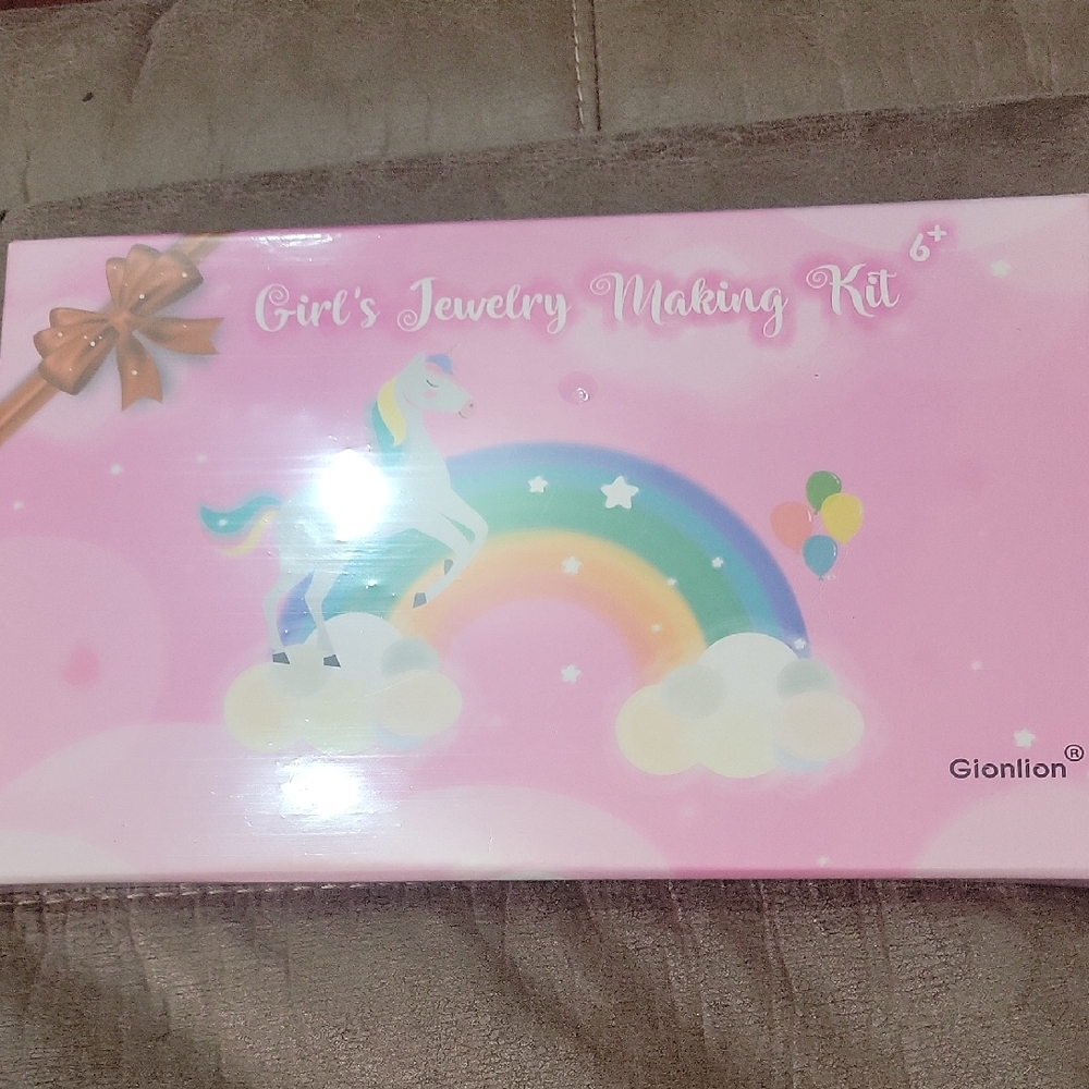 Pink Unicorn Jewelry Kit for Kids